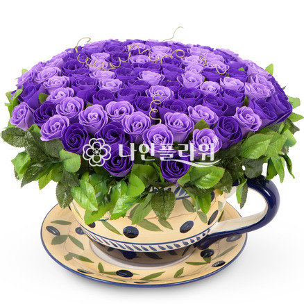 보라보라 비누꽃(80송이)